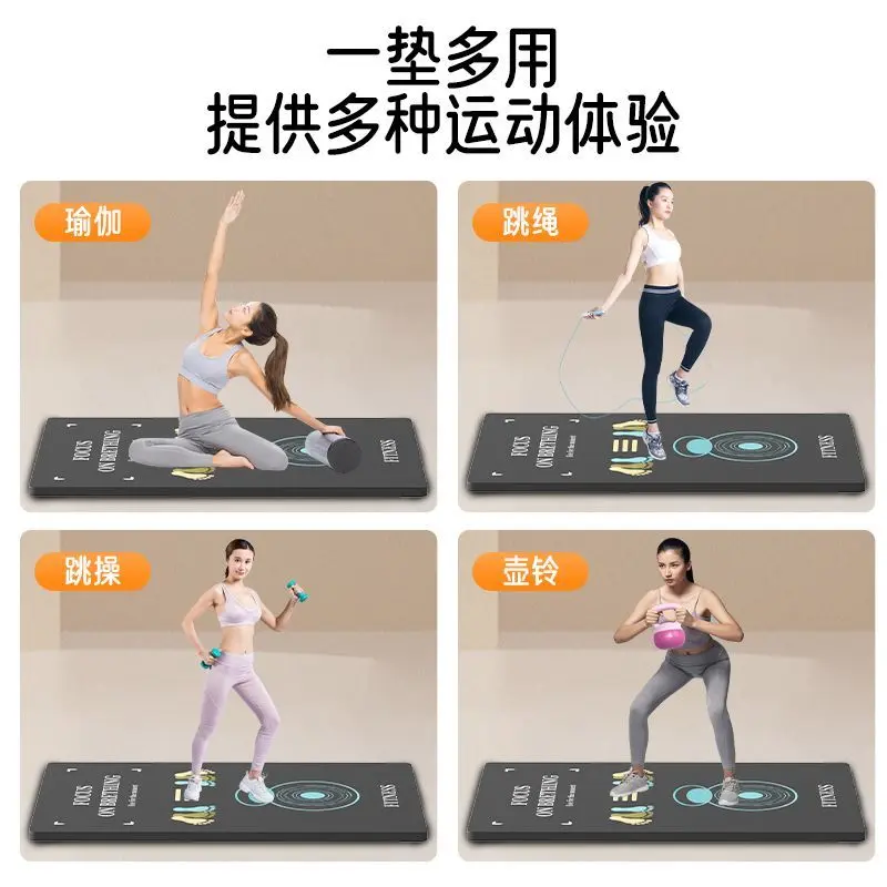 Thảm Tập Yoga, Hàng Có Sẵn Thảm Tập Thể Dục Gia Đình Unisex, Chống Sốc Và Hấp Thụ Sốc, Thảm Tập Squat Dày, Thích Hợp Cho Cân Bằng Tạ, Thảm Tập Thể Dục Cao Su Cao Su 1