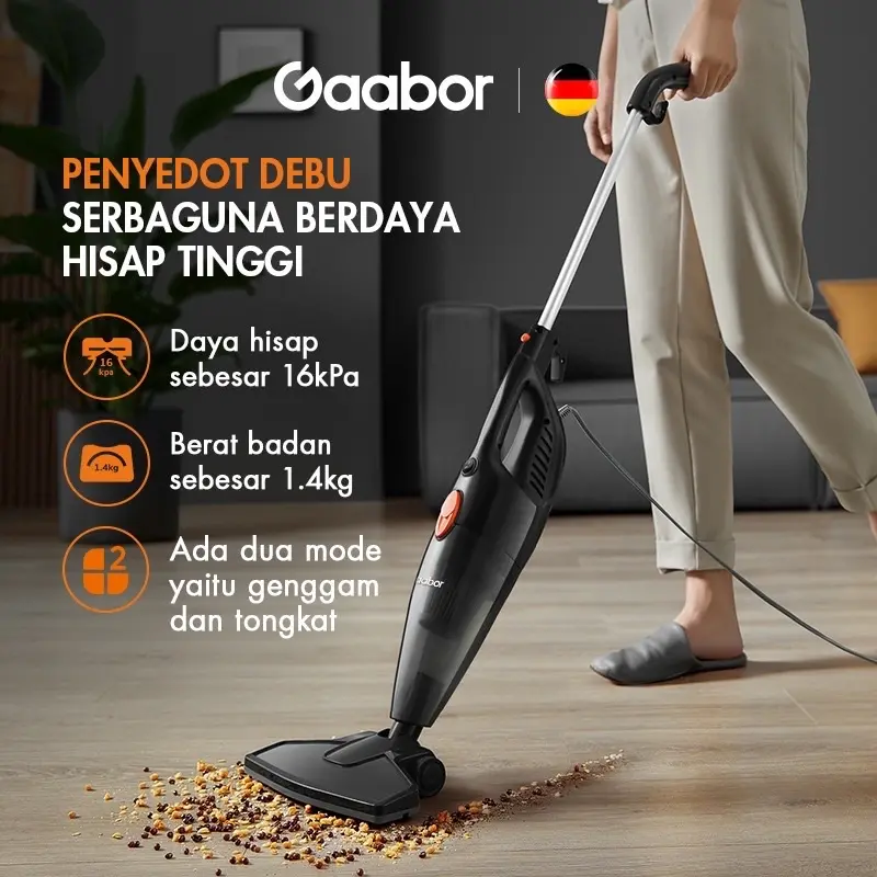 GAABOR VACUUM PENYEDOT DEBU  KAPASITAS 1,5 LITER GVCW-M15A 100% ORI 1