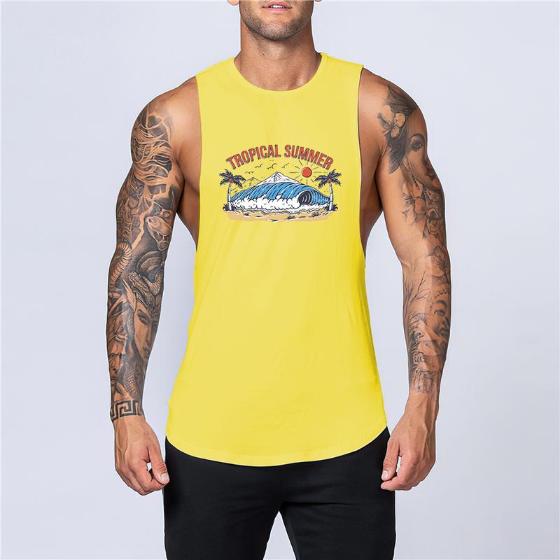 Product Introduction of Fashion Leisure Clothing Men Outdoor Y2k Print Tank Top Breathable Basketball Sleeveless Shirt Gym Sport Summer Quick Dry Fnaf 2