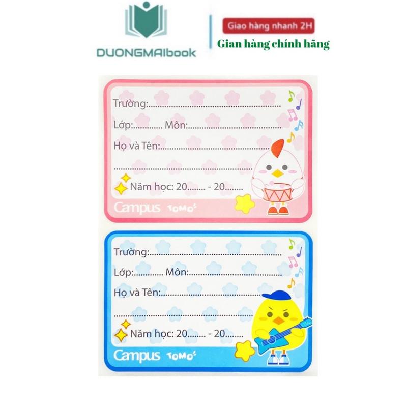 Product Introduction of Nhãn vở Campus Tomo NT - TOM12 (12 Nhãn/túi) 6