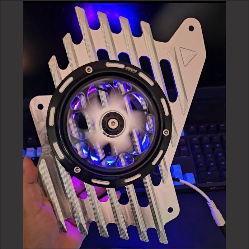 Che két nước 3D - Quạt CNC có LED - Vario - AirBlade - SHmode phụ kiện xe máy 125