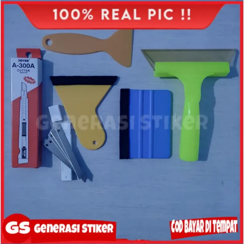 Alat Pasang Stiker Alat Bantu Pasang Stiker Kaca Film Rakel Scraper Kaca film Alat Pasang Skotlet full set alat pasang skotlet Sekotlet