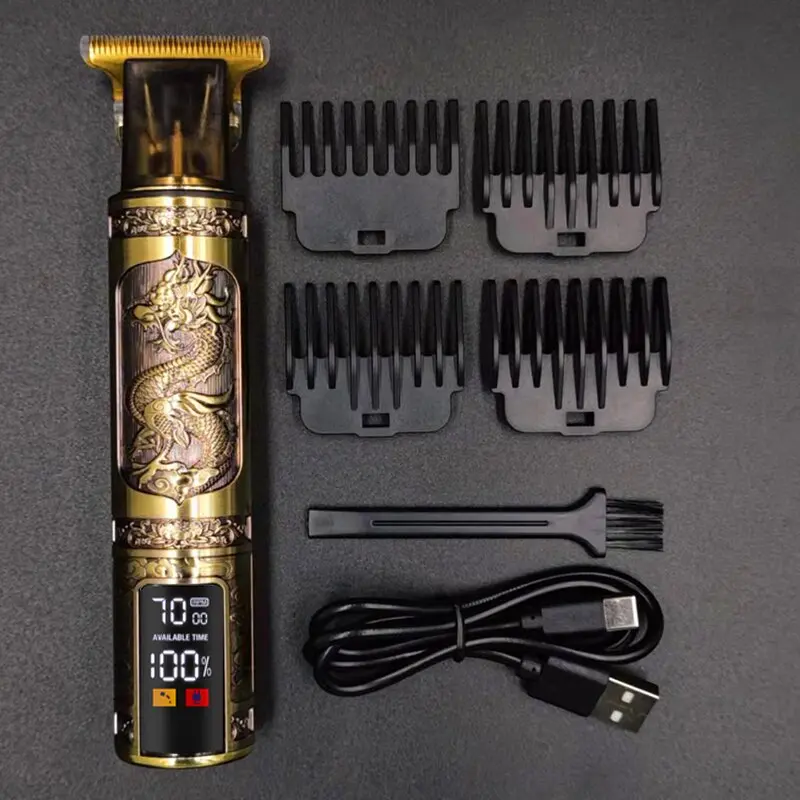 [BISA COD] Alat Cukur Rambut Elektrik Profesional, Alat Cukur Elektrik Profesional, Mesin Pemotong Jenggot dan Rambut Pria Gunting Sisir 2