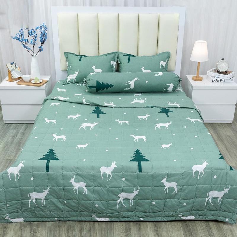 Chăn hè cotton poly trần bông mát mẻ đẹp đẽ đang dạng mẫu mã
