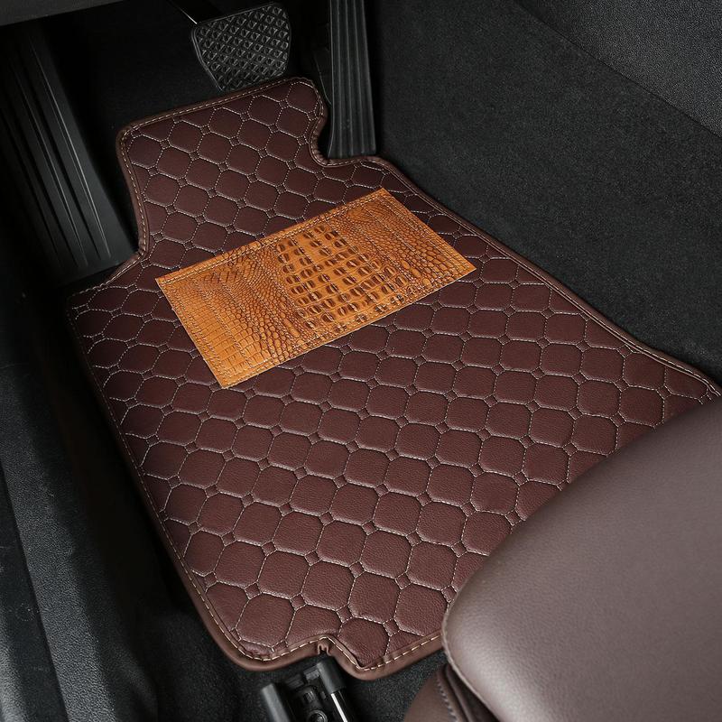 Car Floor Mat, PU Leather Car Floor Mat, Multi-purpose Car Interior Accessories for Volkswagen Skoda Octavia 0