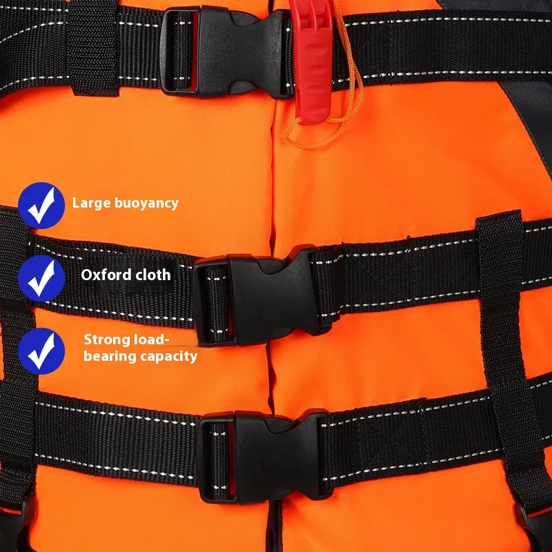 Fishing professional large buoyancy boat vest for adults and children, vehicle mounted flood prevention emergency rescue, adult life jacket