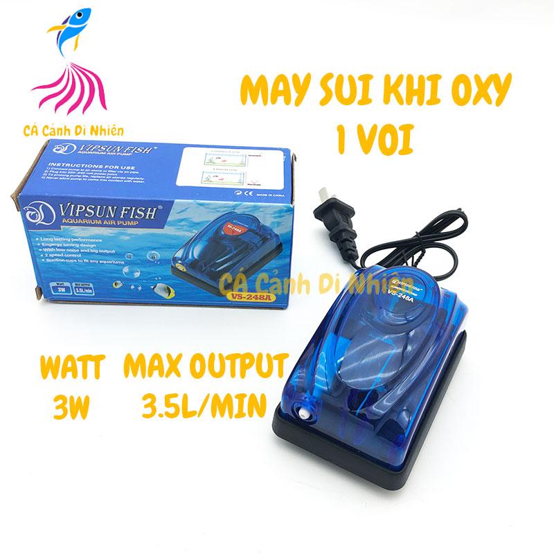 Máy sục sủi khí oxy 1 vòi 3W VIPSUN VS-248A cho hồ cá vs 248a