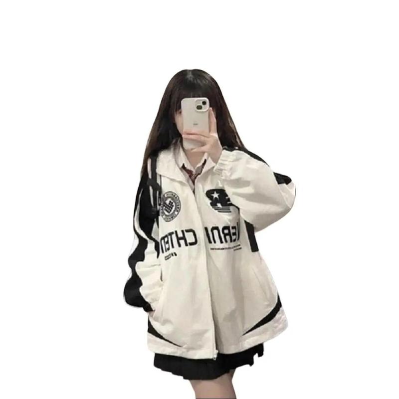 Áo Khoác Dù Nam Nữ Form Unisex In Hình Cá Tính Phối Màu Phong Cách Năng Động- NGỌC NGUYỄN CLOTHER Trắng Jean Trắng