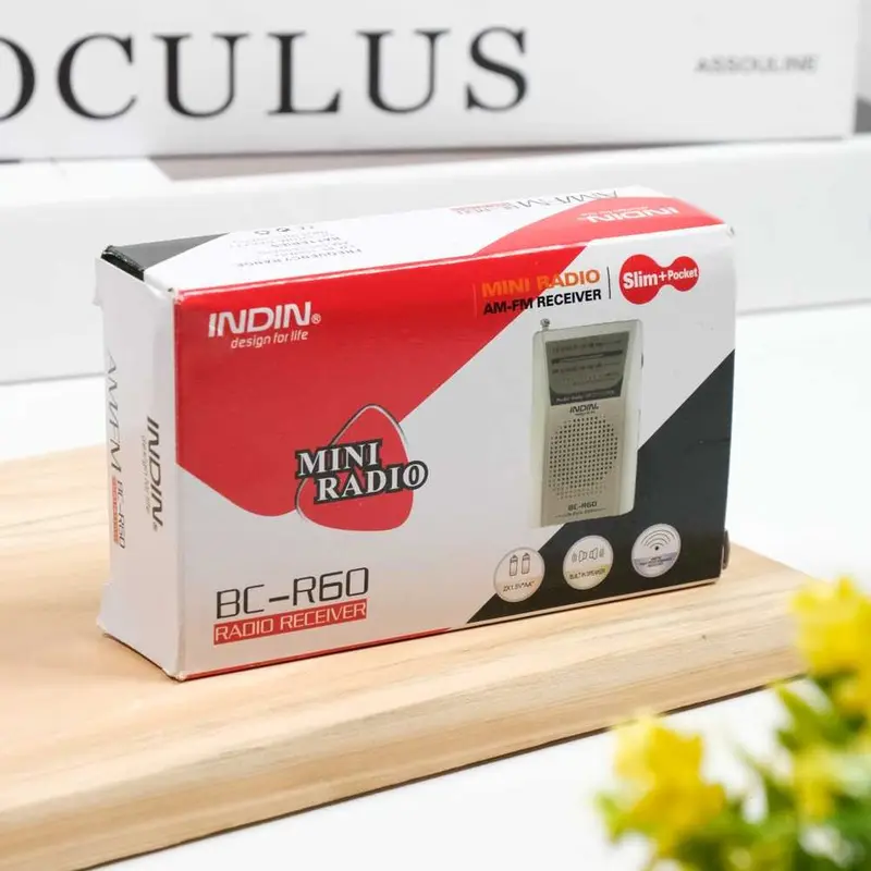 Radio Receiver FM AM Pocket Mini dengan Antena Telescopic dan Speaker Portabel 8