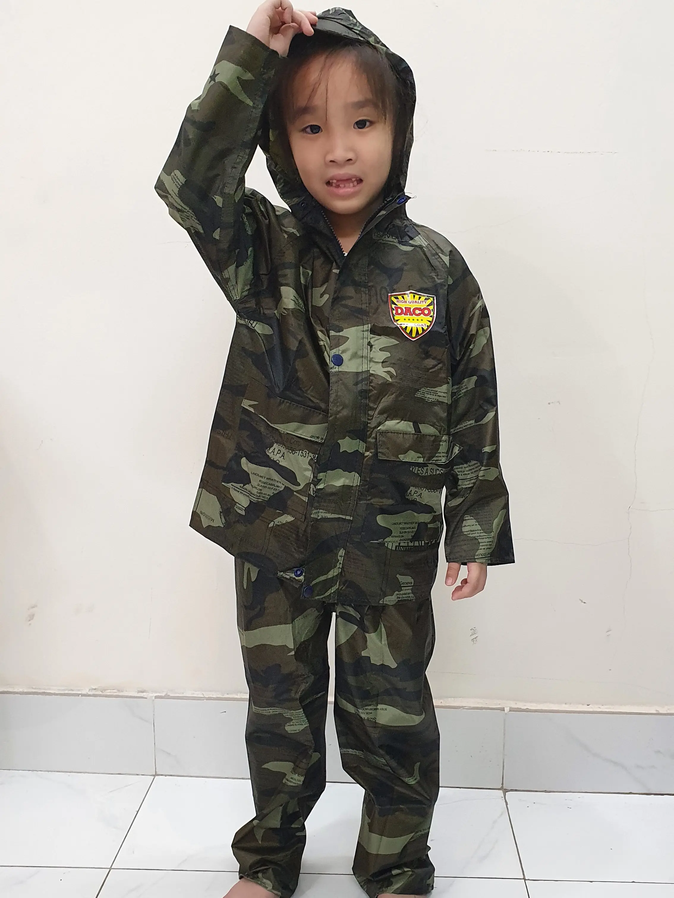 Xưởng Áo mưa bộ Vải Dù Bộ cho Bé (Có BảoHành) - Học sinh - Có dây phản quang / Rằn ri thời trang