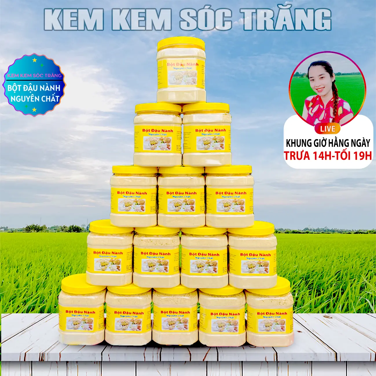 (combo Sỉ ) 15 Hộp Bột Đậu Nành Rang Xay Mỗi Hộp 500 Gram