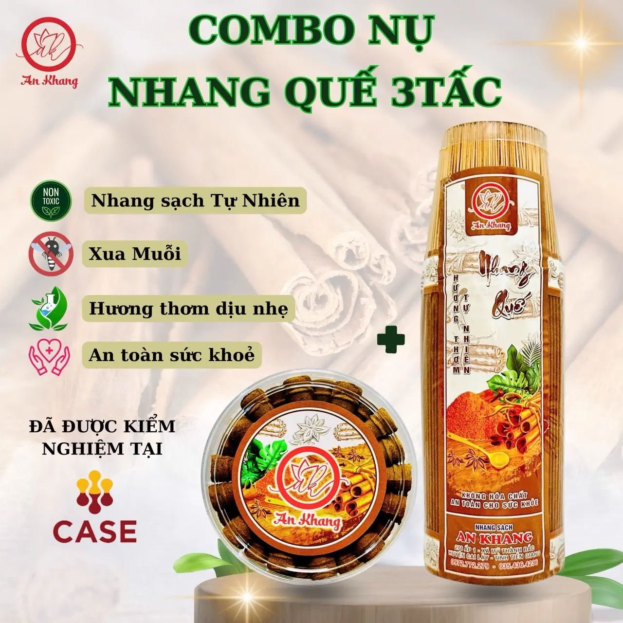 [ QUẾ VỎ ] 1 Kí Nhang Quế Vỏ Và 1 Hộp Nụ Quế ( Thơm dịu nhẹ)