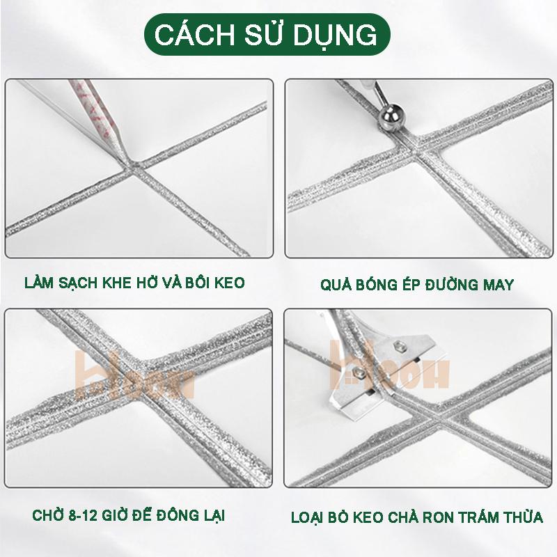 Keo chà ron 2 thành phần, keo chít mạch gạch chống thấm,nấm mốc,bám bẩn 400ml epoxy 9