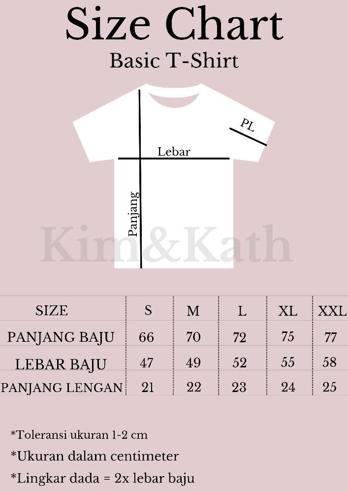 KAOS UNISEX COTTON COMBED 30s ( 100 % KATUN )