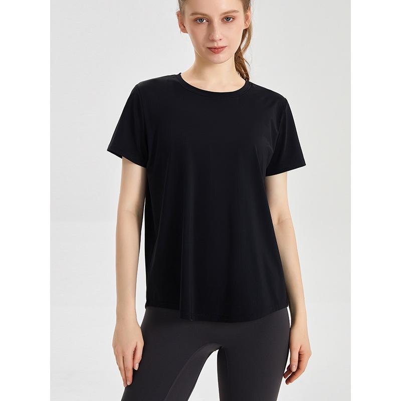 AKLOVER Kaos Olahraga Baju lengan Pendek Wanita Sport Gym Yoga T-shirt Oversize 1