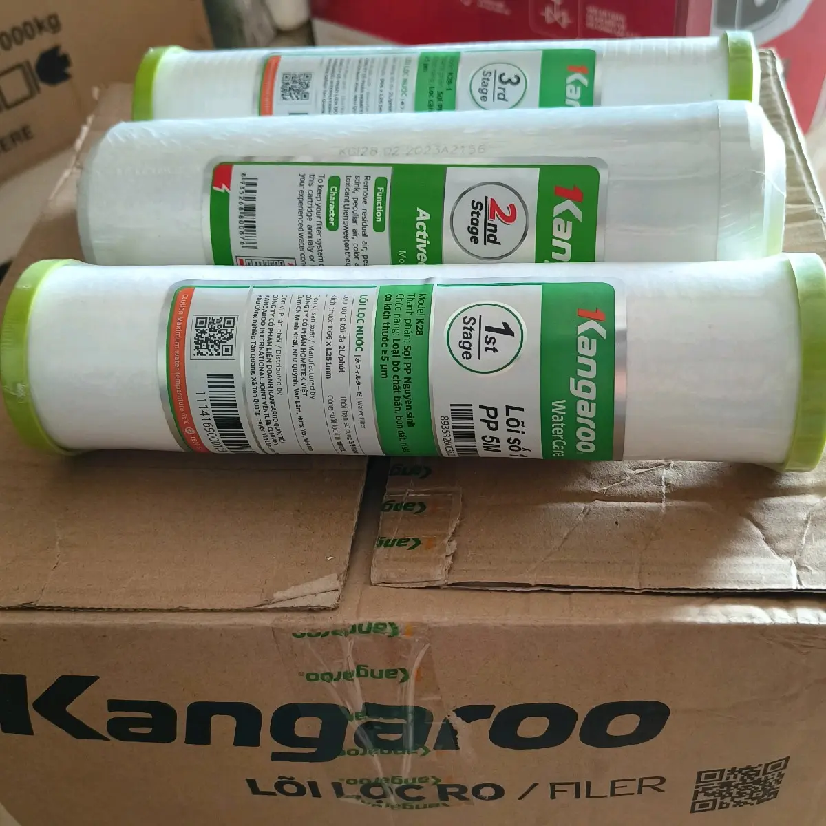 bộ 3 lõi lọc nước kangaroo