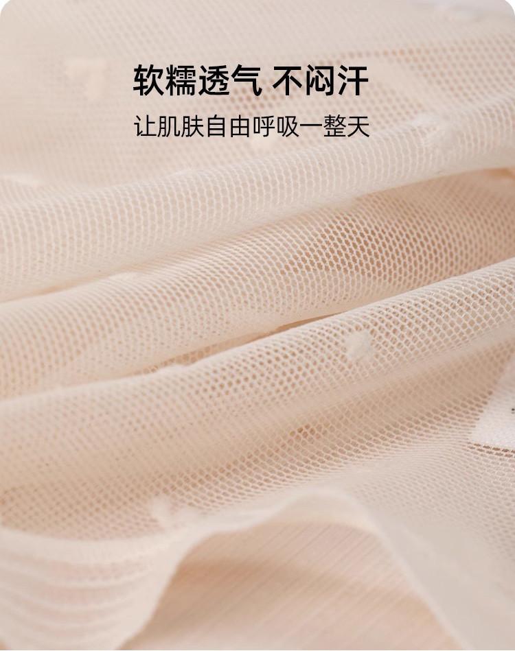 Product Introduction of [Queen's Studio] 3pcs/set Ice silk cool underwear, women's mid-waist lightweight breathable lace briefs,7A antibacterial bottom crotchy mesh panties 9