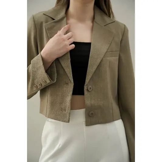 Blazer Crop 008 - Jas Wanita - Blazer Wanita