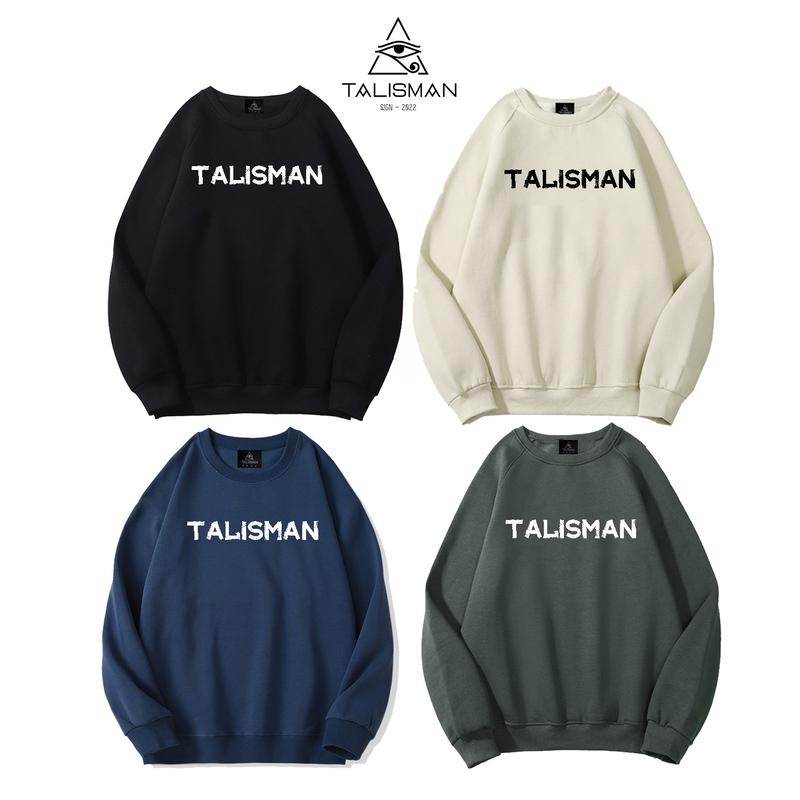 Áo Sweater TalismanVN Chân Cua In Chữ Chất Liệu Nỉ Da Cá Cotton 2 Chiều Dày Dặn - Dài Tay