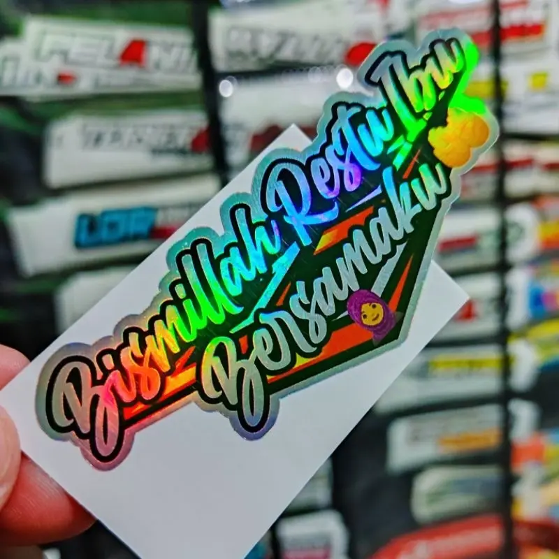 STIKER BISMILLAH ARAB / stiker bismillah / bismillah sukses / stiker motor / stiker helem / stiker islami / stiker viral / stiker kata kata 4