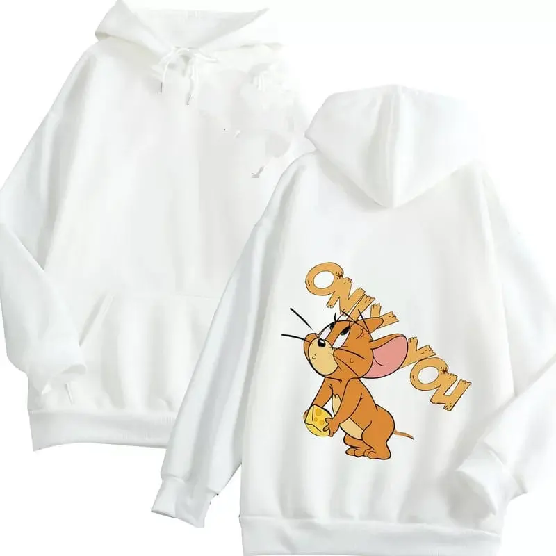 switer couple TOM&JERRY / sweater couple pasangan sahabat / hoodie couple boba kekinian keren oversize 1