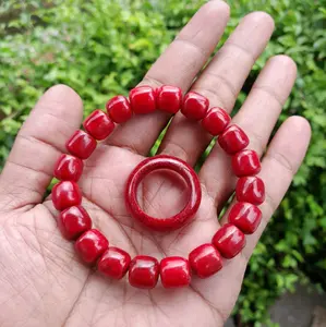 gelang Marjan sepaket dengan cincin
