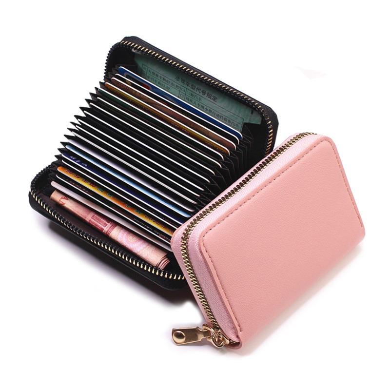 Product Introduction of FreeHummingbird #  PU Function 24 Bits Card Case Business Card Holder Men Women Credit Passport Card Bag ID Passport Card Wallet 27