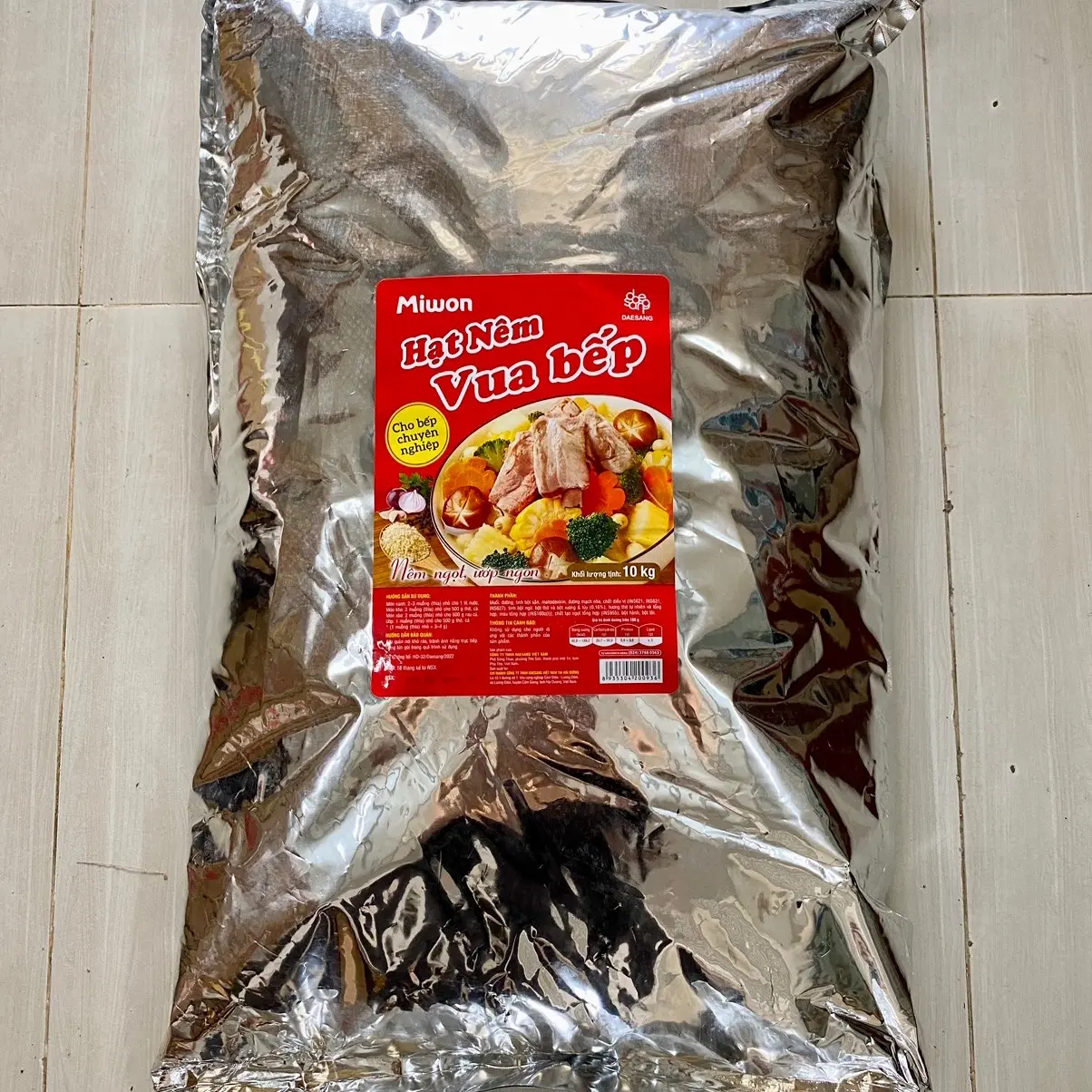 1GÓI HẠT NÊM 10KG VUA BẾP ( MIWON ) THƯỜNG DÙNG TRONG GÓC BẾP GIA ĐÌNH Tự nhiên Ăn ngon Đậm vị Gia vị An toàn
