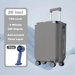 Rivali Suitcase 20 inch Kabin & Bagasi  tahan lama, anti benturan, tebal, dengan kombinasi kunci RBP-104  Koper