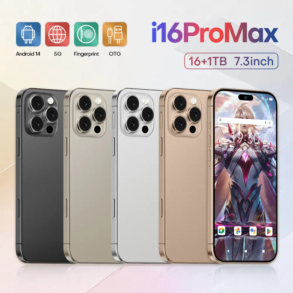 (Discount Ending Soon) 2025 New Model 2025i16 Pro Max Flagship 7.3 Inch 2+165g Smartphone