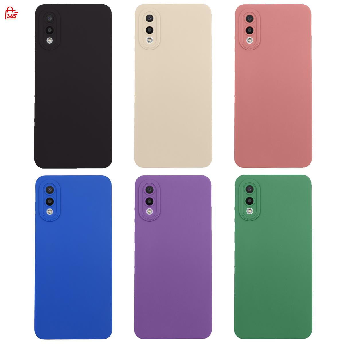 เคส สำหรับ Samsung Galaxy A02 M02 เคสซิลิโคนนิ่ม กันกล้อง TPU สีพื้น