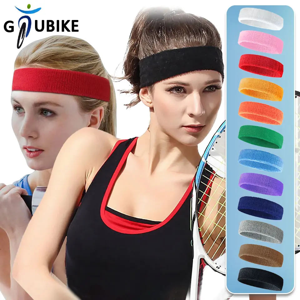 GTUBIKE 1Piece Sports Fashion Stretch Sweat Absorption Towel Yoga Running Cycling Fitness Widen Headband