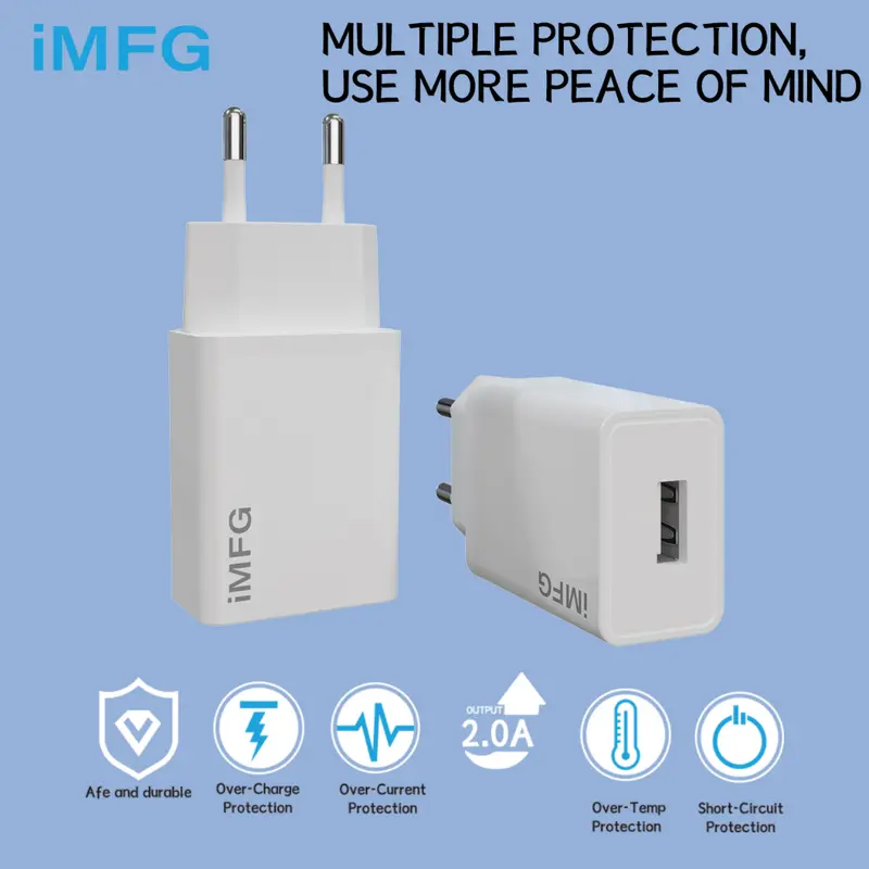iMFG Charger i-C4 Single Port USB 10W Fast Charging 2A Pengisi daya serbaguna berdaya rendah 3