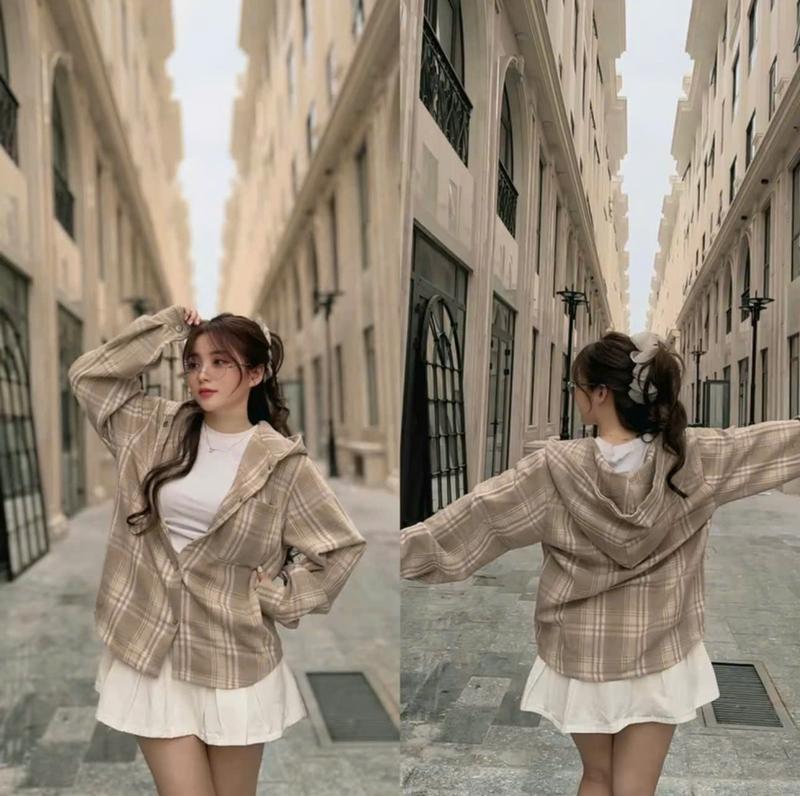 Áo Khoác Chống Nắng Sơ Mi Kẻ Sọc Caro Thời Trang Dành Cho Nữ  và Nam 3