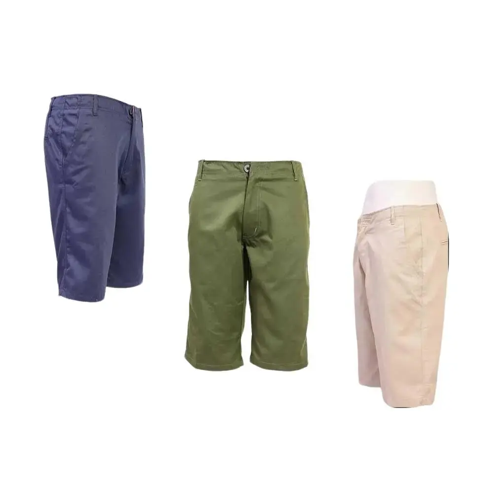 Quần short kaki nam thời trang Azuno Menswear Kem Có Túi