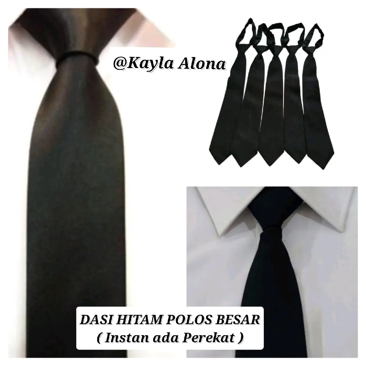 DASI HITAM POLOS BESAR ( INSTAN )