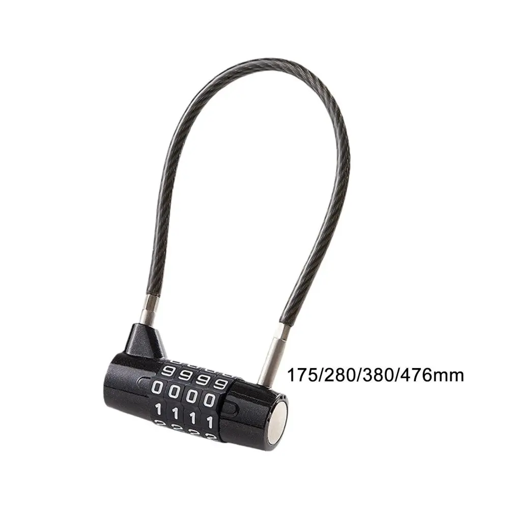 Combination Lock Security Steel Cable Lock for Tool Case Gate Locker Sports