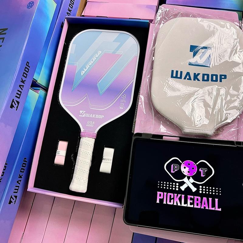 Vợt Pickleball WAKDOP T300 Carbon Hạt Nhám Siêu Mịn Chính Hãng Full Box