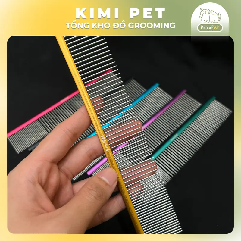 Lược nhẹ chải lông cắt tỉa KIMI 18.5cm chuyên dụng grooming cho thú cưng 3
