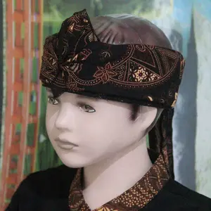 iket kepala sunda sund ajawa blangkon atas bolong anak dan dewasa merah (IKBA COKLAT) karet