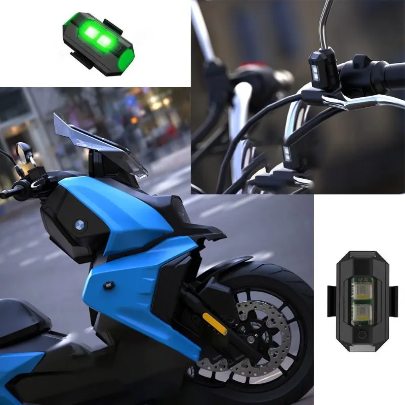 Đèn Cảnh Báo Chống Va Chạm Led Thông Dụng MA, Đèn Tín Hiệu Máy Bay Không Người Lái Mini, Có Đèn Nhấp Nháy 7 Màu, Đèn Báo Tín Hiệu Rẽ Xe Máy 1