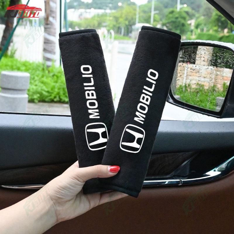 2 Pcs Car Seat Belt Shoulder Pads Soft Plush Cool Ice Silk for Honda Mobilio 0