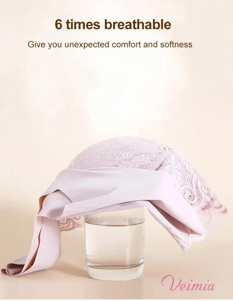 Women's thin vest style no wire lace bra