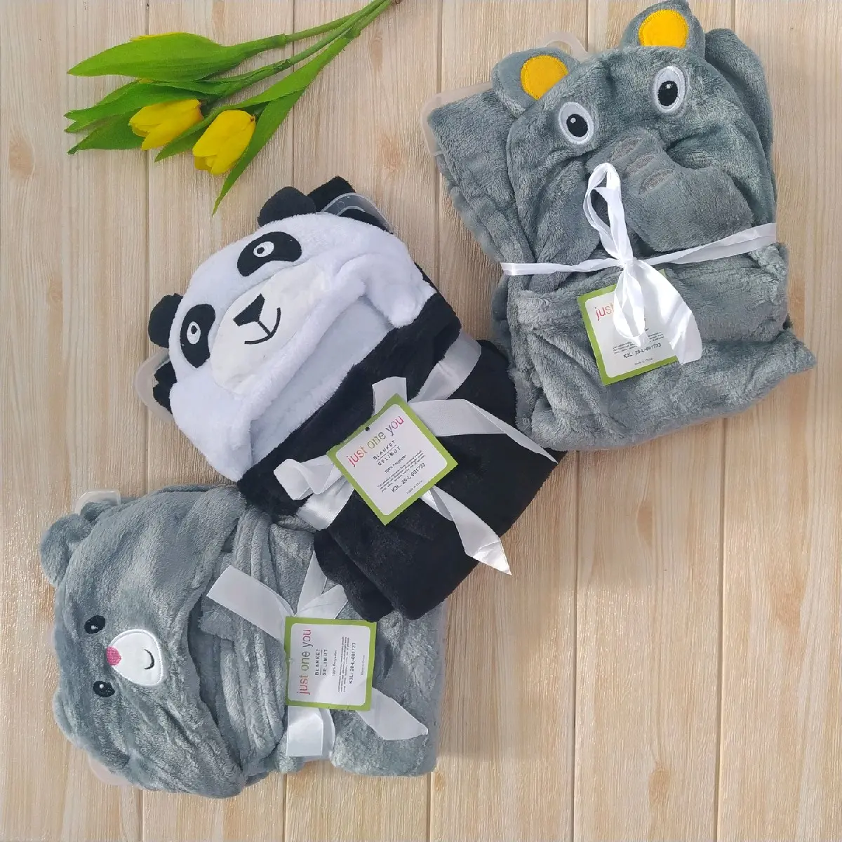 Selimut Bayi topi karakter lucu LITA BABY