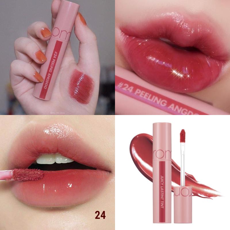 Son Tint Bóng  Juicy 24 Hồng Đỏ Đất, Son Juicy 24 Pelling Angdoo : Hồng Đỏ Đất