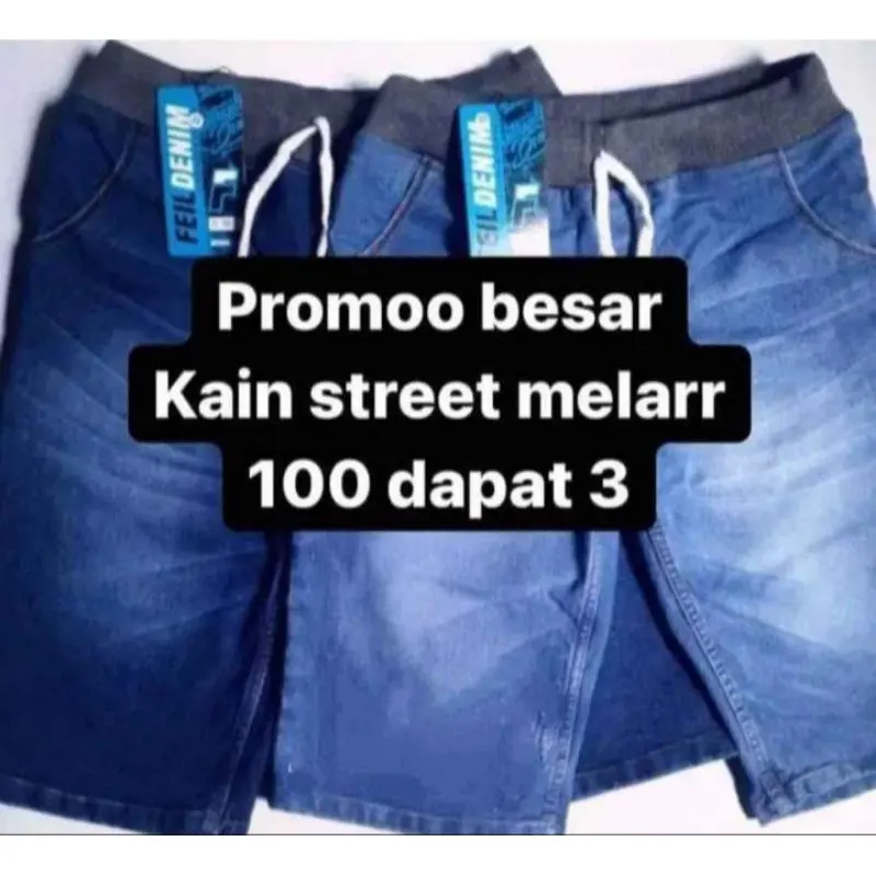 [PROMO] PAKET 100 DAPAT 3PCS CELANA PENDEK JEANS KEREN PRIA/Celana Pendek Distro Fashion Cowok Murah