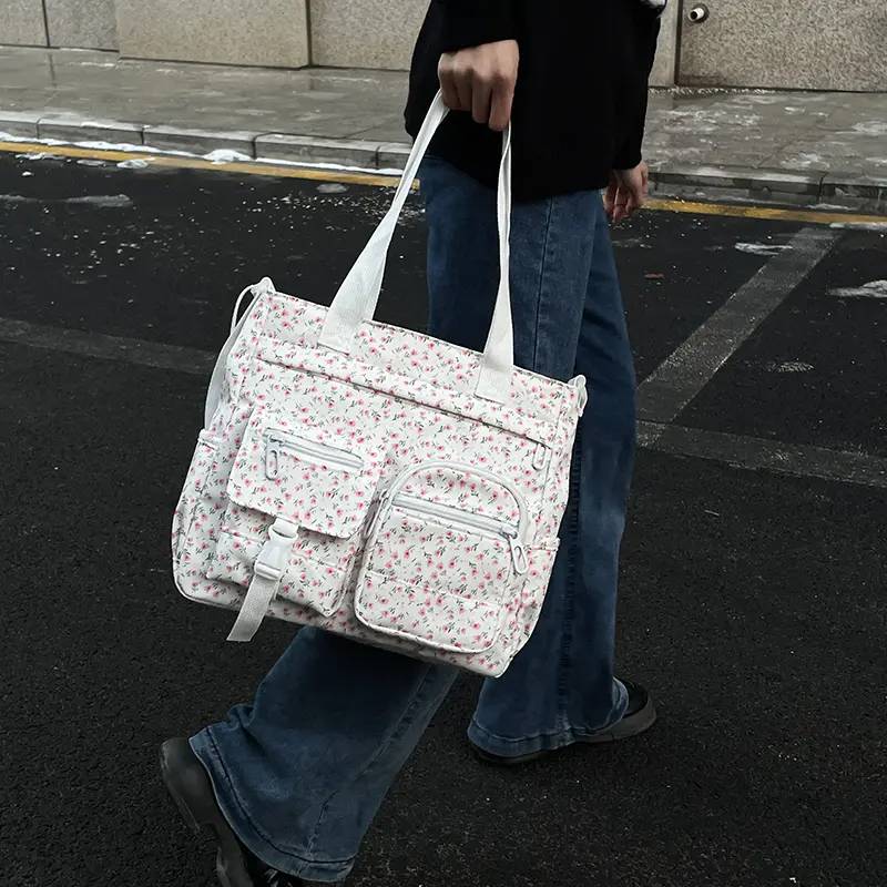 Mismi Kiara Bag Tas Selempang Wanita Stylish Flower Korea Sling Bag Perempuan Travel Tote Bag Resleting - 38K 3