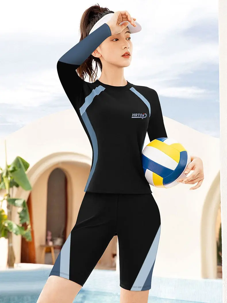 Đồ bơi nữ dài tay quần lửng chống nắng cao cấp  Sport