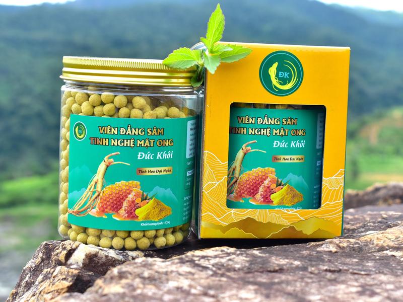 Viên Đẳng Sâm Tinh Nghệ Mật Ong Đức Khôi - Khắc Tinh Đau Bao Tử/ Đầy Hơi Ợ Chua tinh  bot