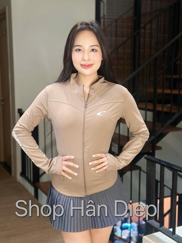 Áo Khoác Cổ Gym Thể Thao Su Lạnh 4 Túi Ms02 - Chất Liệu Cao Cấp - Nữ, Top Sport Tập Gym